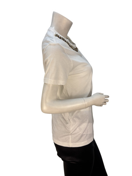 PRADA Embellished Cotton T-Shirt