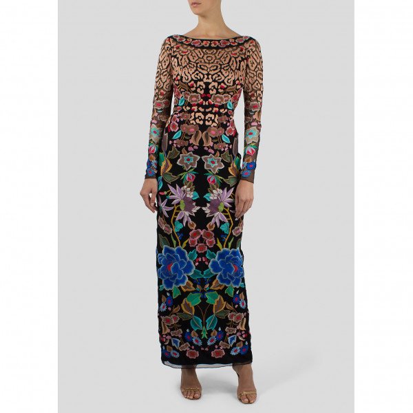 Temperley London Floral Embroidered Dress