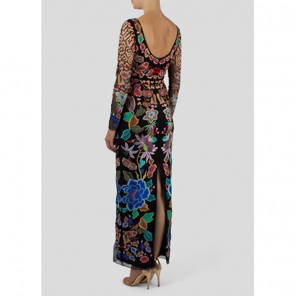 Temperley London Floral Embroidered Dress