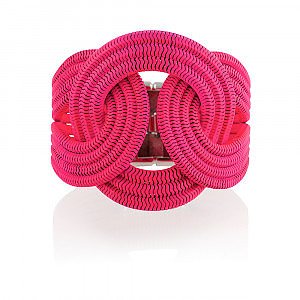 Louis Vuitton Pink Crystal Flower Power Bracelet - Yoogi's Closet