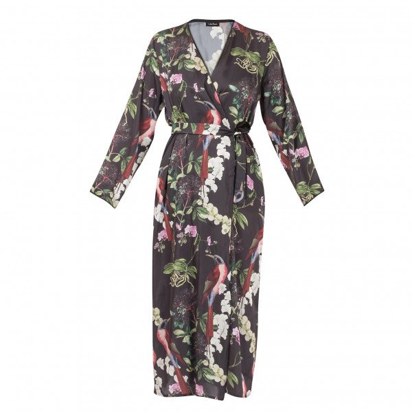 The Latin Runway Botanico Print Wrap Dress
