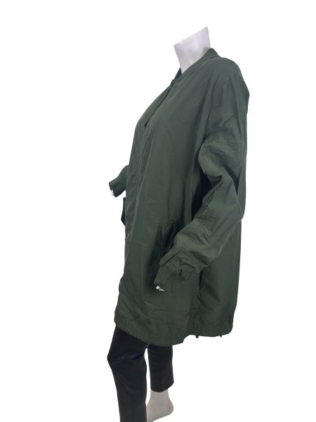 Vince Lightweight Bomber Jacket in Army Green