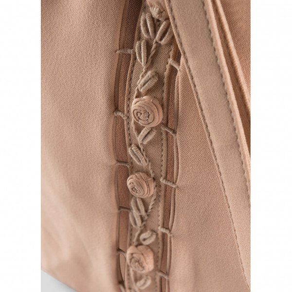 Rent Buy PRADA Rose Embellished Pouch Bag MY WARDROBE HQ