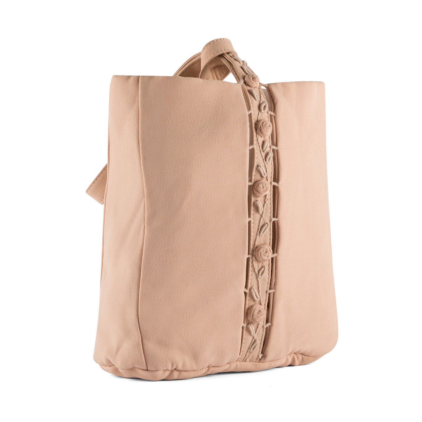PRADA Rose Embellished Pouch Bag