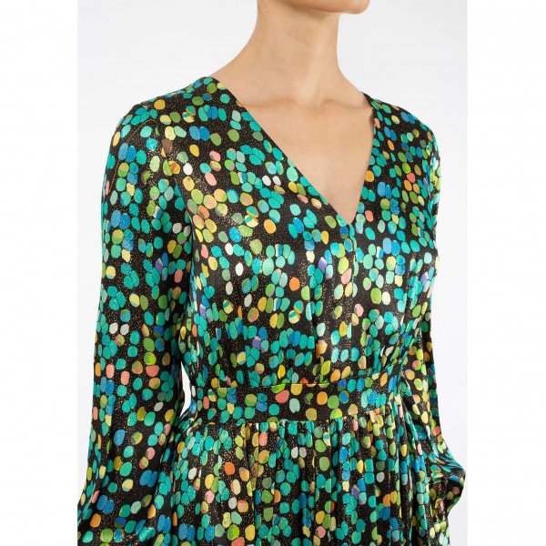 Dhela Dot Print Midi Dress