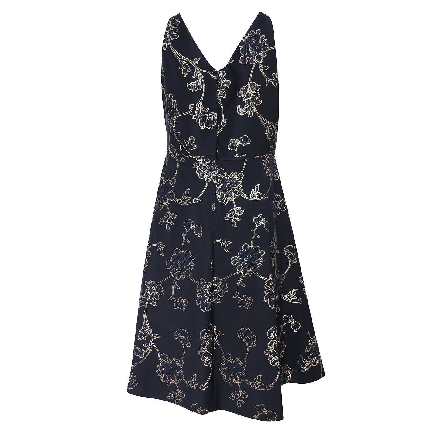 Ralph Lauren Metallic Embroidered Mini Dress