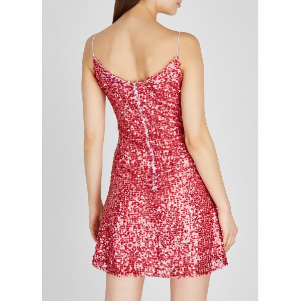 WALK OF SHAME Sequin Mini Slip Dress