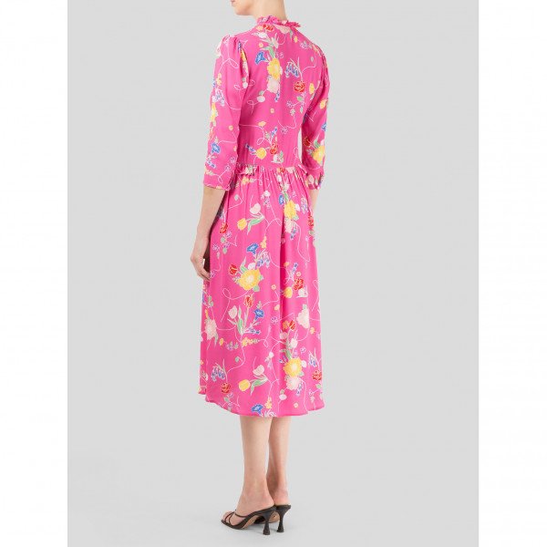 Ghost London Floral Printed Midi Dress