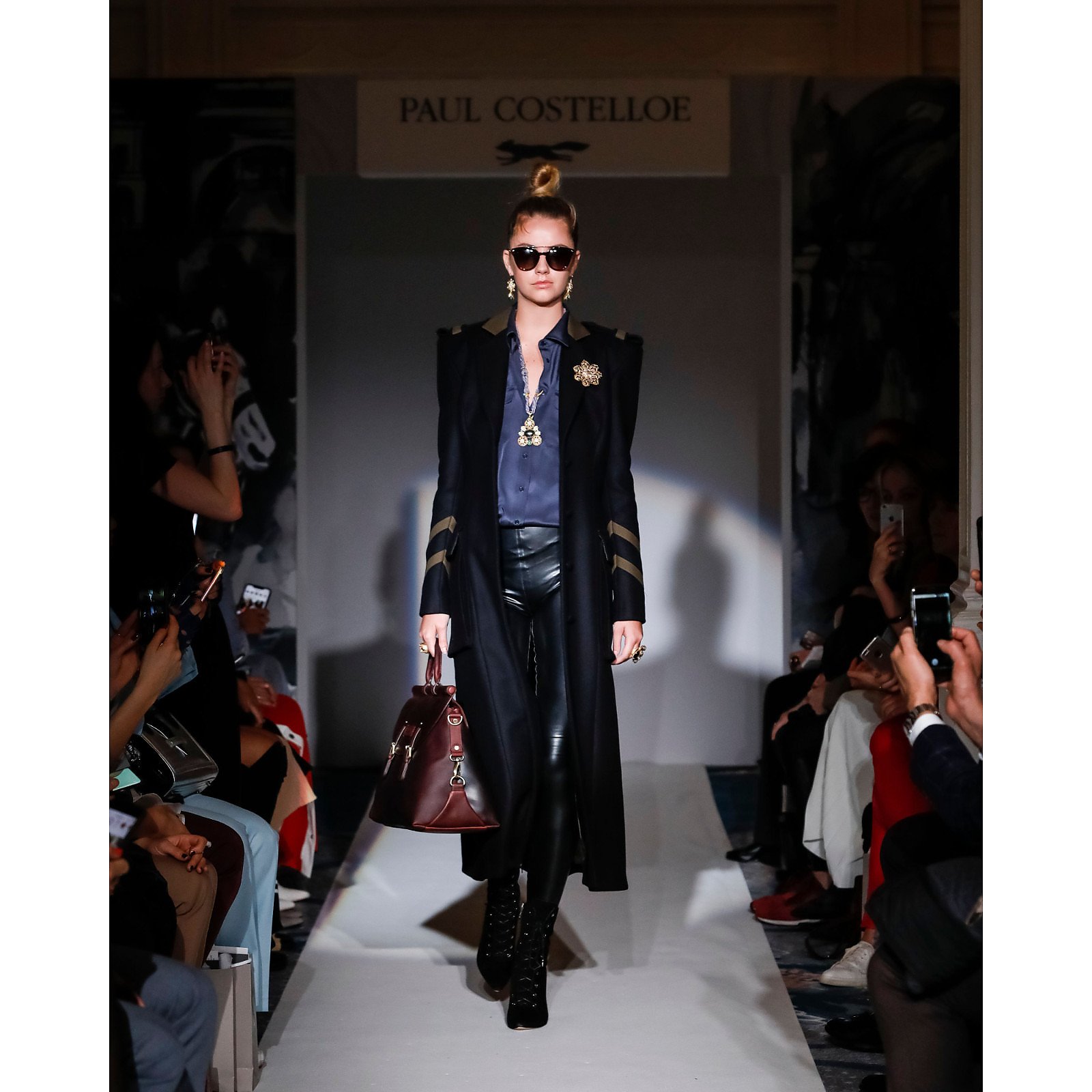 Paul Costelloe Long Tailored Jacket With Military Braiding