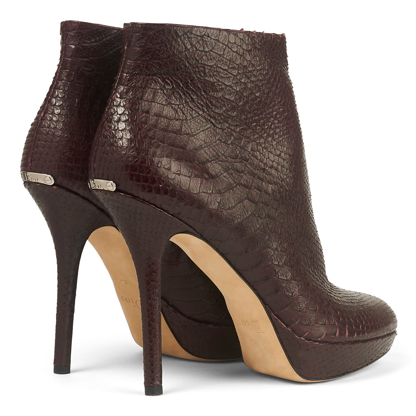 Dior Snakeskin Ankle Boots
