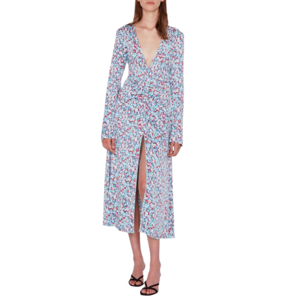 ROTATE Birger Christensen Sierra Dress in Antigua Sand Comb