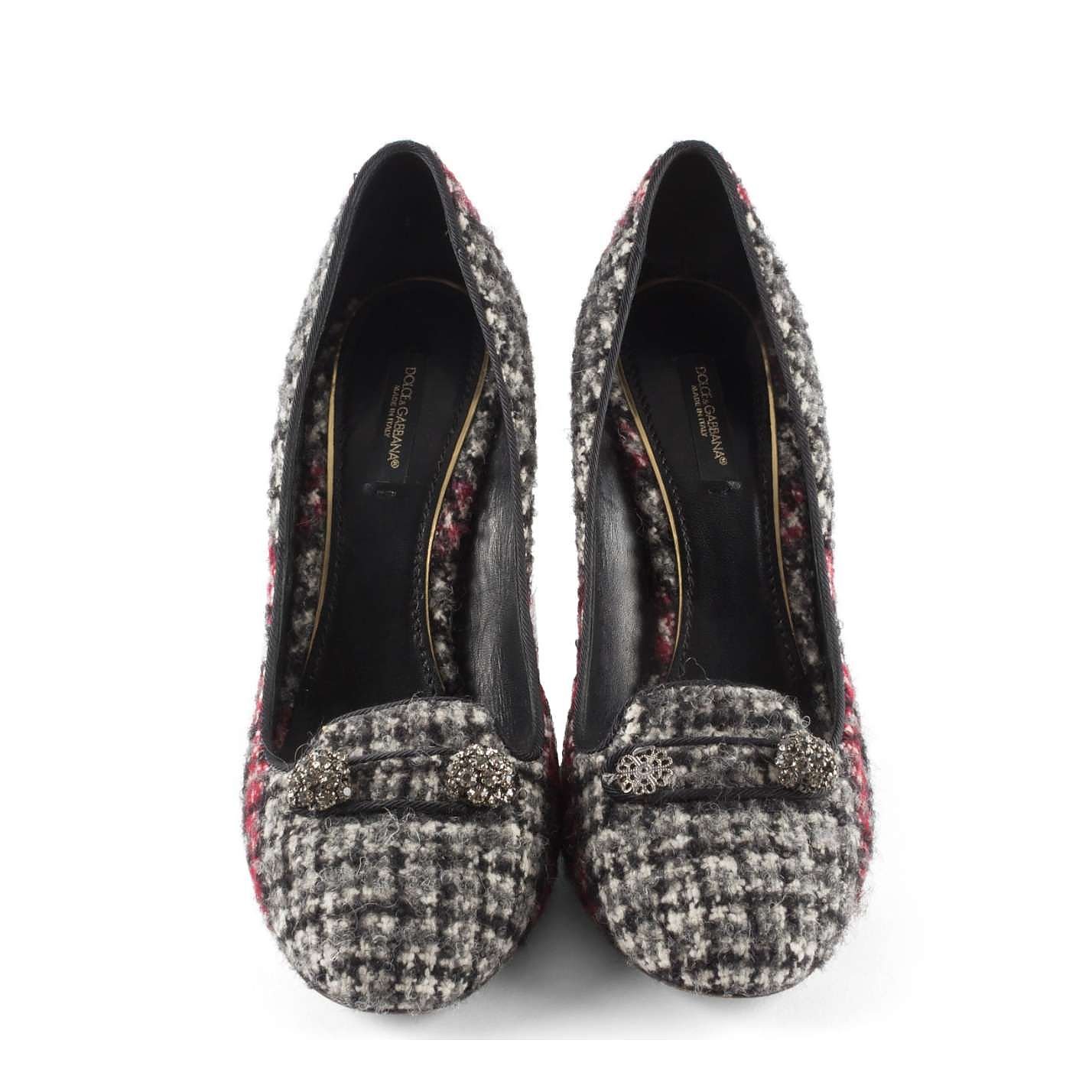 Tweed Block Heels - MY WARDROBE HQ - Rent Designer Fashion