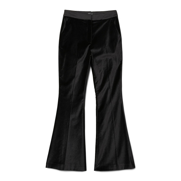 Karen Millen Velvet Waistband Detail Tailored Kickflare Trousers