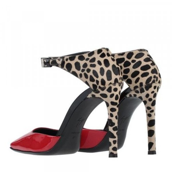 Giuseppe Zanotti Calf Hair & Patent Leather Pumps