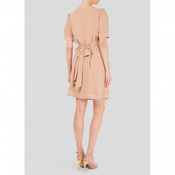 Balenciaga Pleat-Detail Silk Dress