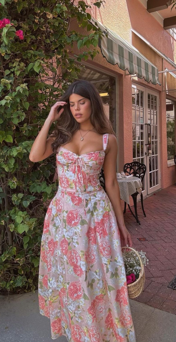 HOUSE OF CB Rosalee Peony print Sundress