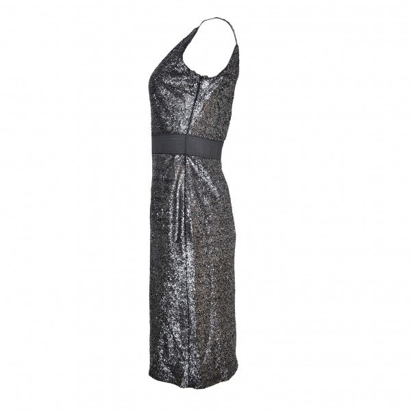 Moschino Metallic Fitted Dress