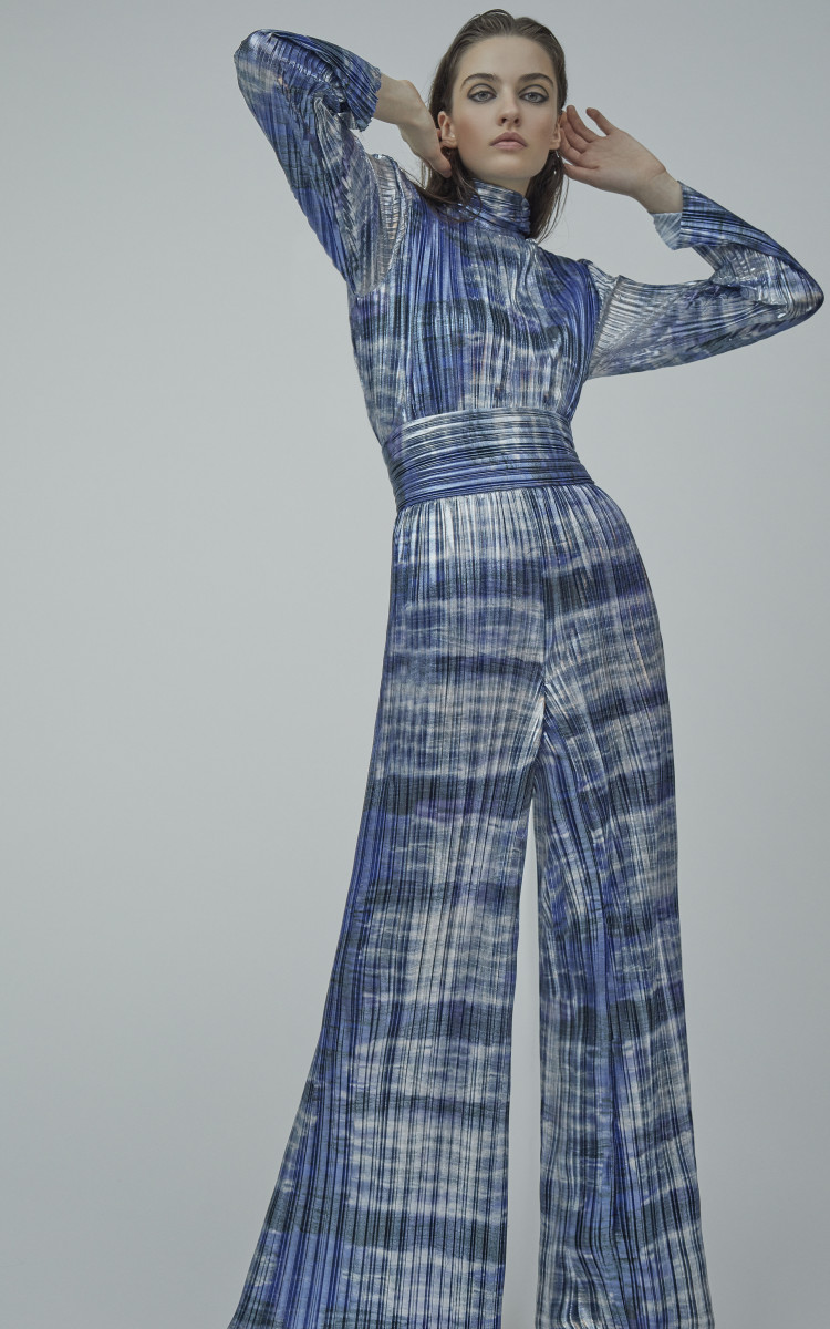 Sem Sem Pleated Tie DyeMetallic Top
