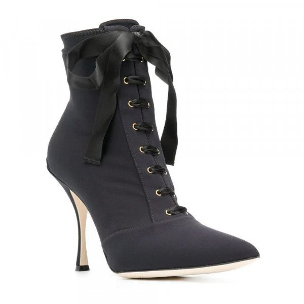 DOLCE & GABBANA Lori Stretch-Jersey Ankle Boots