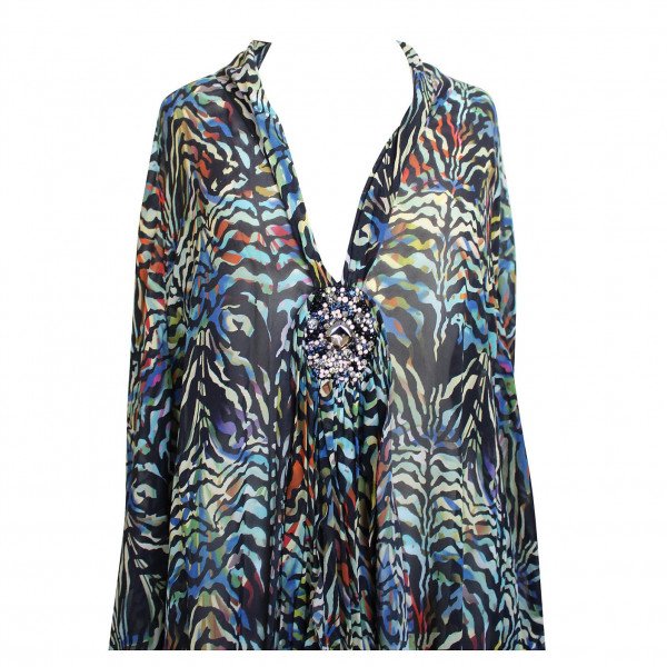 Matthew Williamson Sheer Multicolour Printed Dress