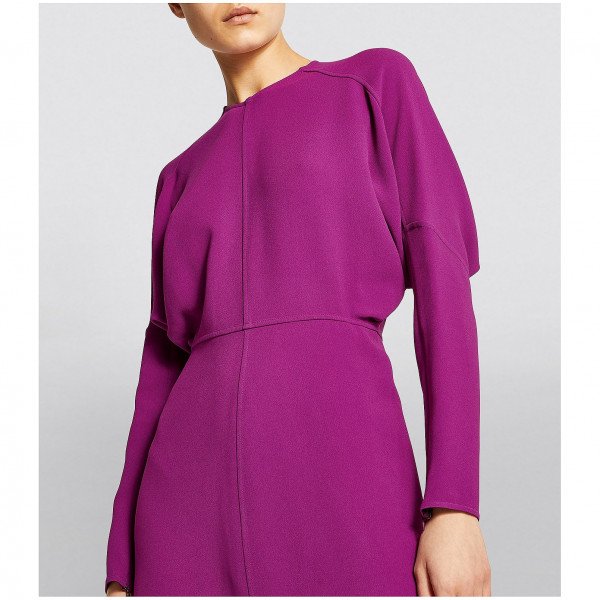 Victoria Beckham Dolman-Sleeve Midi Dress