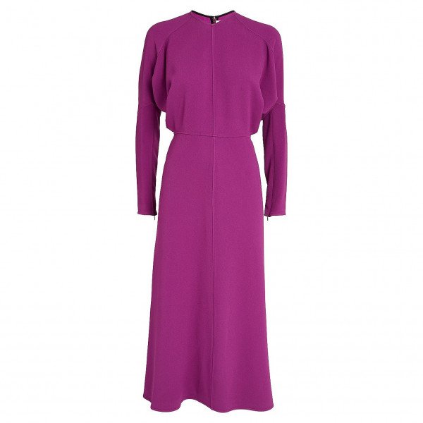 Victoria Beckham Dolman-Sleeve Midi Dress