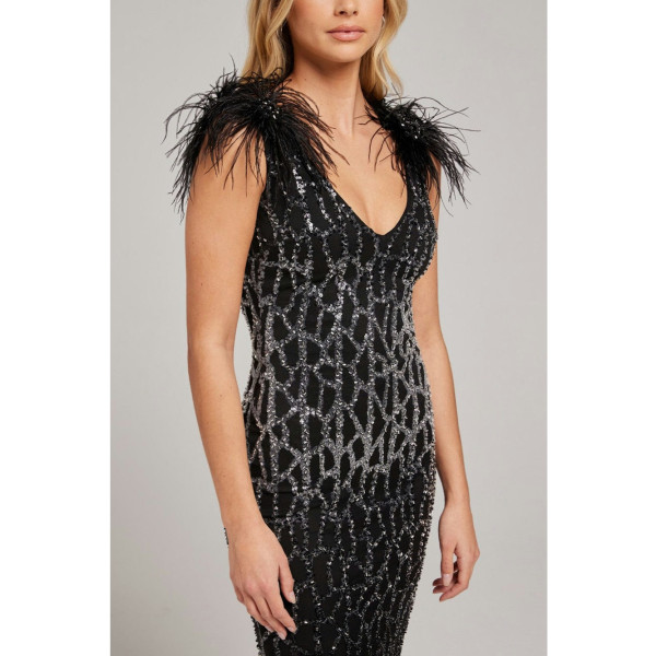 Nadine Merabi Estella Black Dress