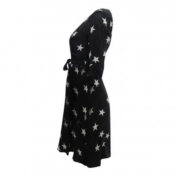 Rent Buy Topshop Star Print Silk Dress MY WARDROBE HQ