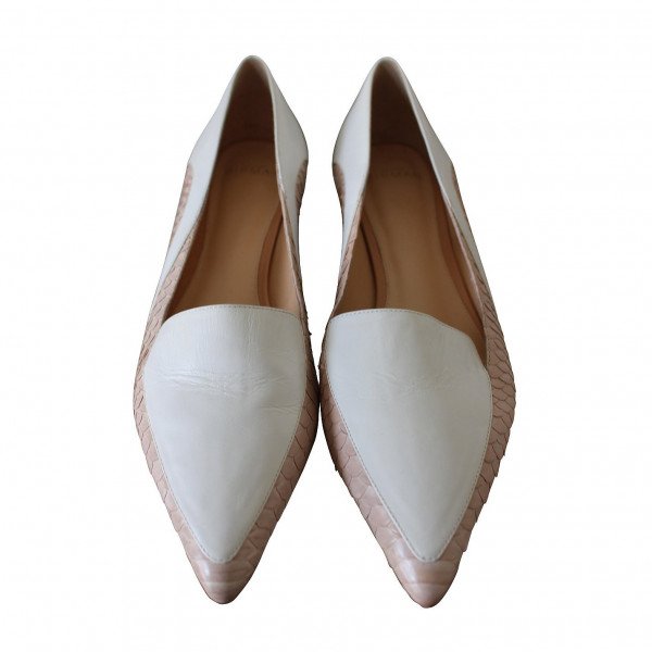 Alexandre Birman Panelled Snakeskin Detail Flats