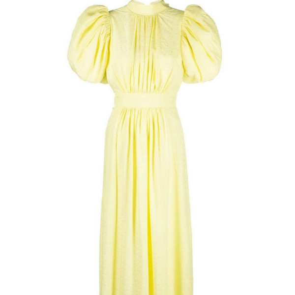 Rent Buy ROTATE Birger Christensen Rotate Noon Yellow Puff Rent Buy ROTATE Birger Christensen Rotate Noon Yellow Puff