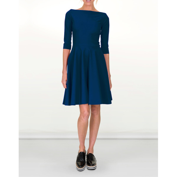 SDress Danielle Comfortable Flared Dress blue