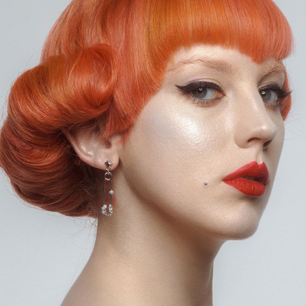 All We Are Irulan Crystal Pin Drop Earring
