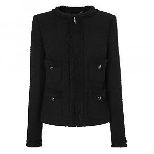 新品タグ付　louren slub tweed jacket black slub tweed jacket – louren store