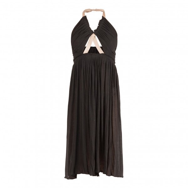 Chloé Ruched Tie-Detail Dress