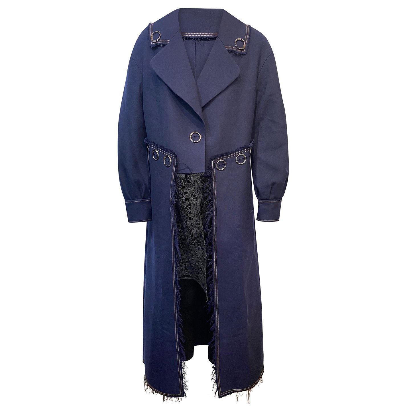 Whole 9 Yards Lace-Detail Coat