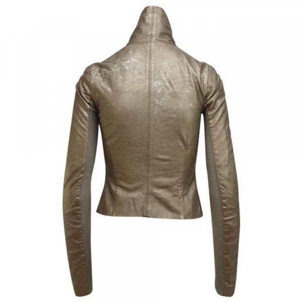 Rick Owens Metallic Leather Jacket