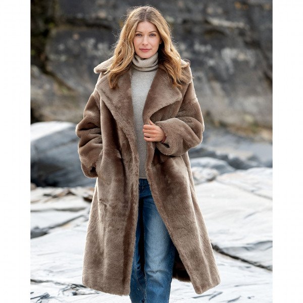 Celtic and Co Long Sheepskin Overcoat