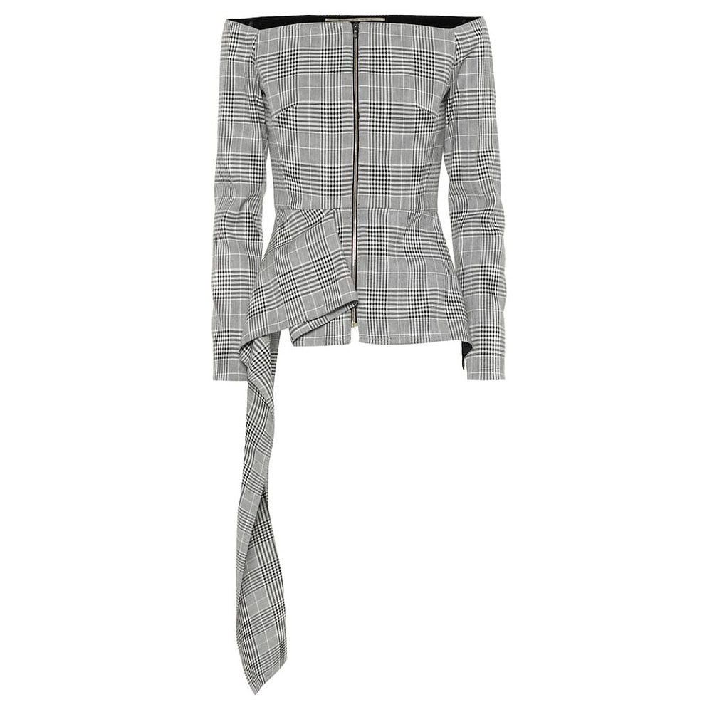 Roland Mouret Endfield Checked Jacket