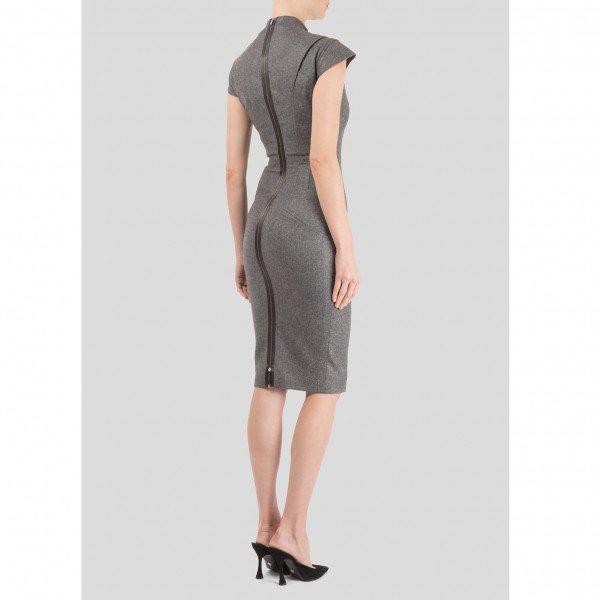 Victoria Beckham High Neck Cashmere Dress