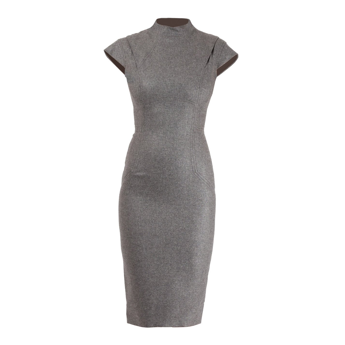 Victoria Beckham High Neck Cashmere Dress