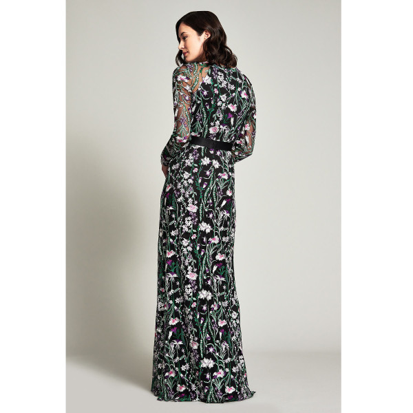 Tadashi Shoji Maiya Embroidered Floral Gown