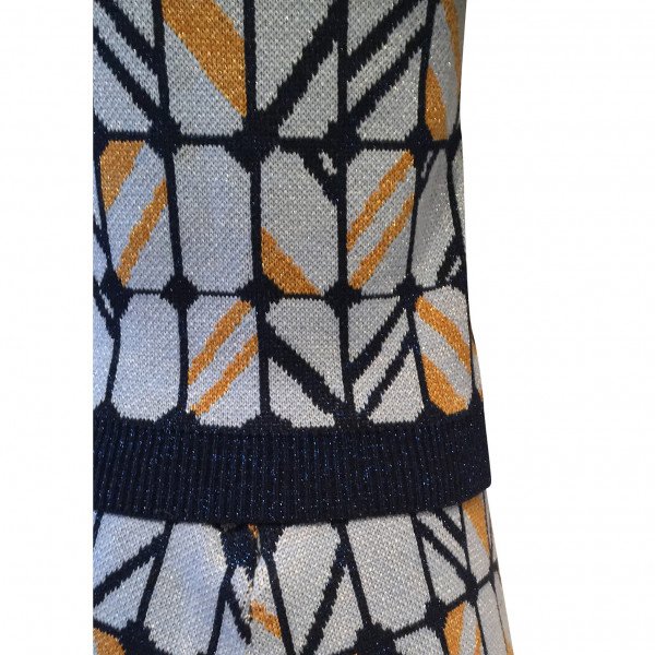 Miu Miu Intarsia Top & Skirt Set