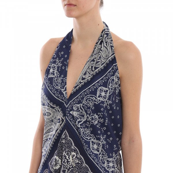 Ralph Lauren Bandana Halterneck Top