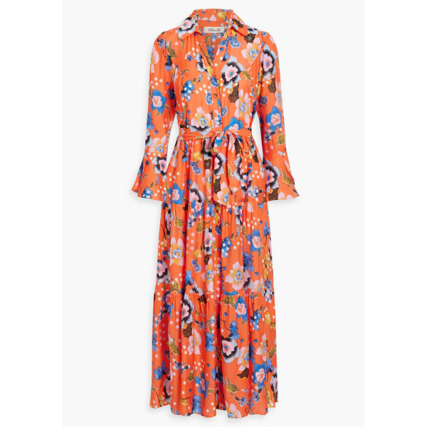 Rent Buy Diane von Furstenberg Miami Print Midi Dress | MY WARDROBE HQ