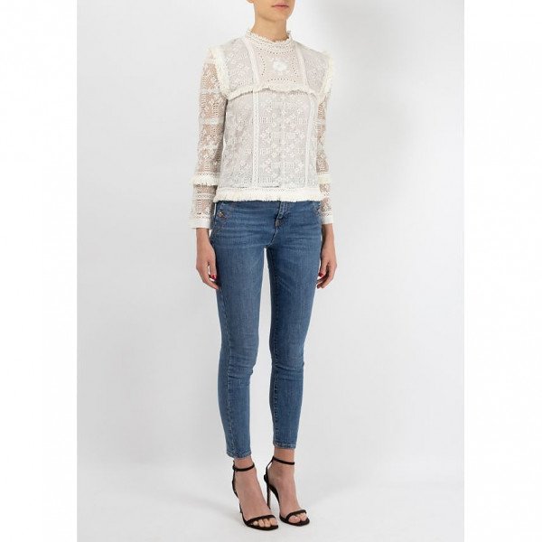 LoveShackFancy Embroidered Top (S)