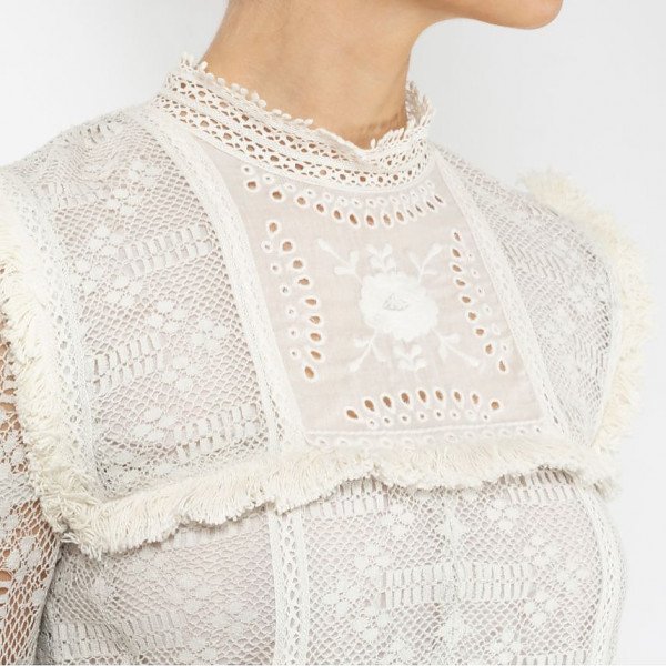 LoveShackFancy Embroidered Top (S)
