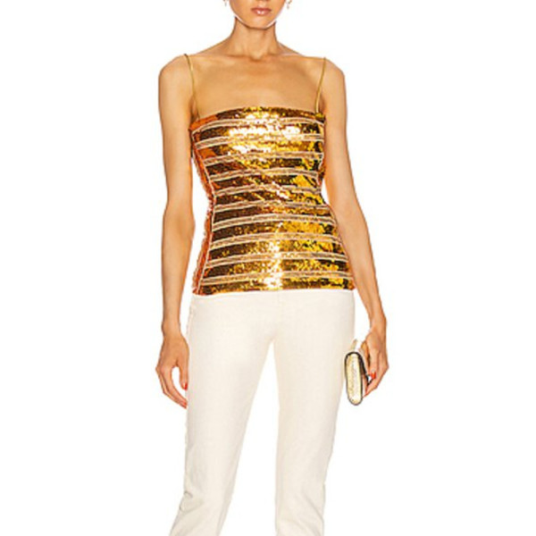 Galvan London Stargaze Sequin Top