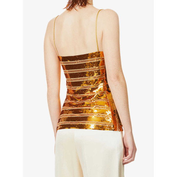 Galvan London Stargaze Sequin Top