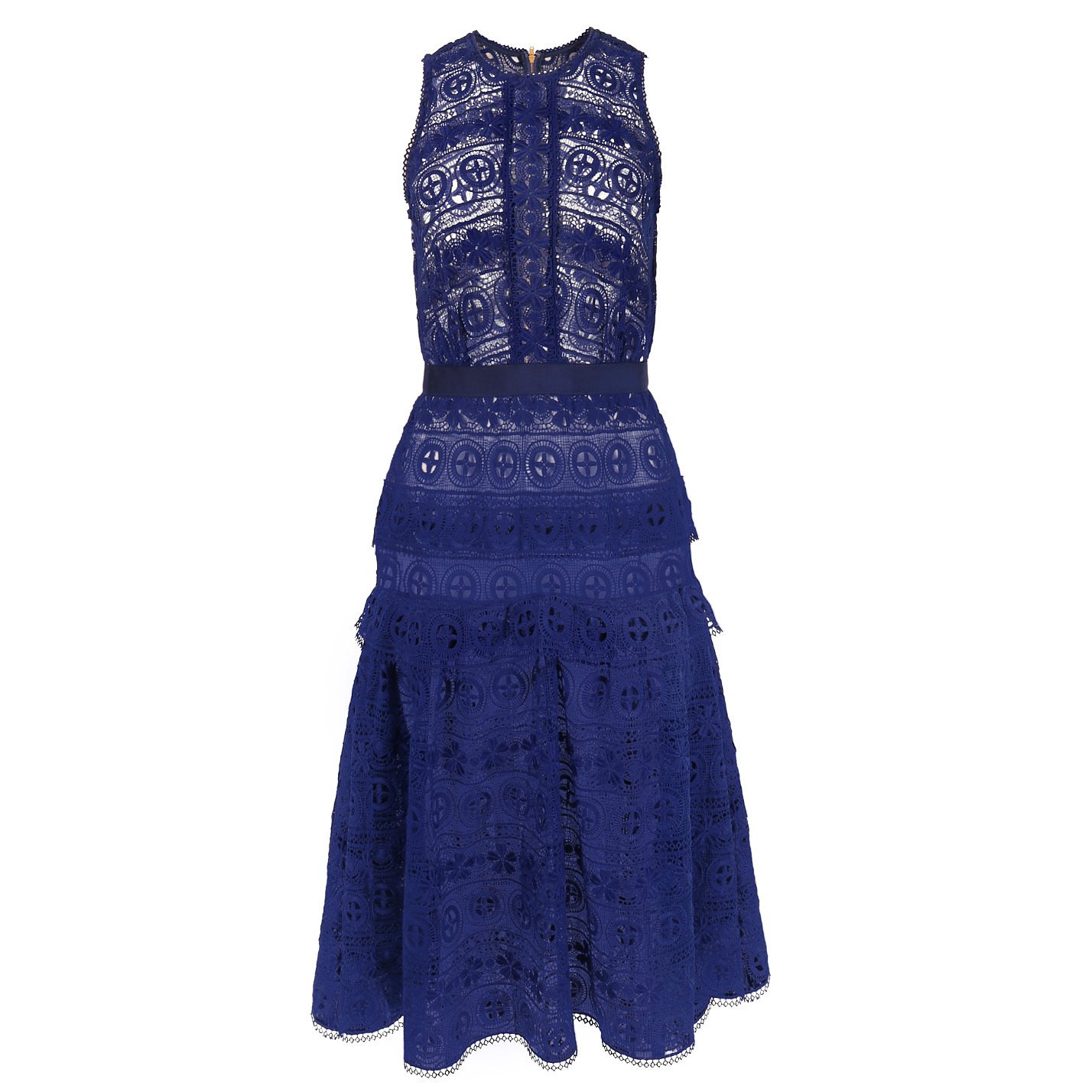 Self-Portrait Sleeveless Guipure Dress