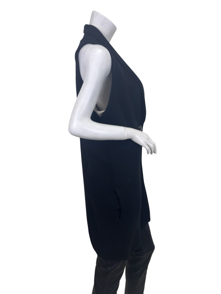 Chloé 100% Wool Longline Cardigan with Statement Button